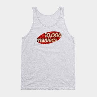 10,000 Maniacs - simple red elips vintage Tank Top